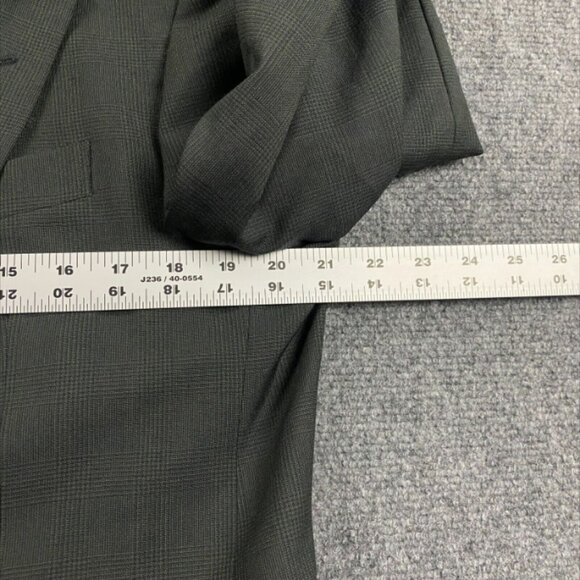 Rialto Blazer Adults 48R Gray Glen Check Jacket Pure Virgin Wool Mens - Picture 3 of 11